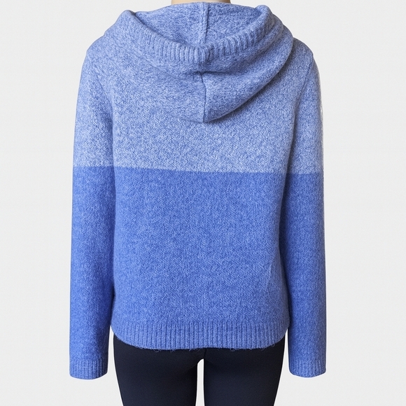 Cupcakes and Cashmere Blue Ombre Snowflake Hoodie Sweater - Picture 2 of 4